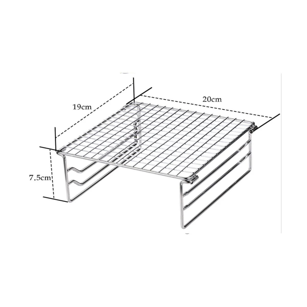 Folding Grill Grate Camping Grill Folding Grill Mini Outdoor Grill Grid Stainless Steel for Picnic Hiking Camping BBQ