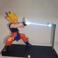 Dragon Ball Son Goku Figure Kamehameha Model Touch Night Light Decoration Japanese Anime Collection Birthday Gift