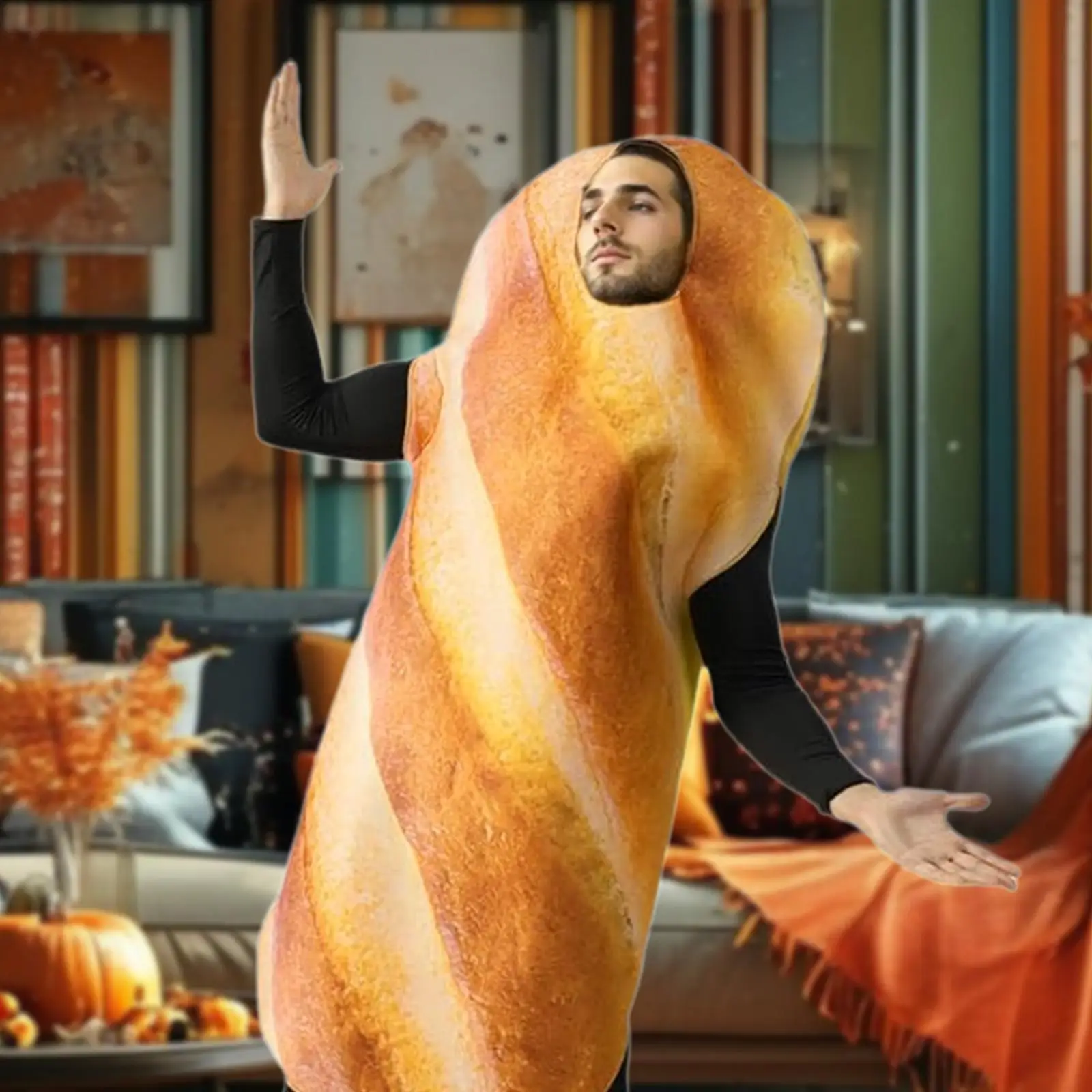 Accessoires de Costume de pain pour adultes, Costume alimentaire pour fêtes, spectacles sur scène