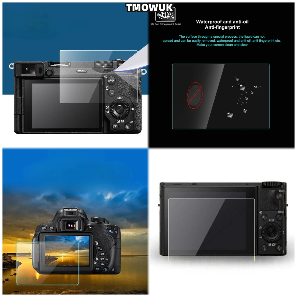 

For RX100 RX100IV RX100VII A9 A9II - 9H Quality Anti-Scratch Screen Film For Cameras