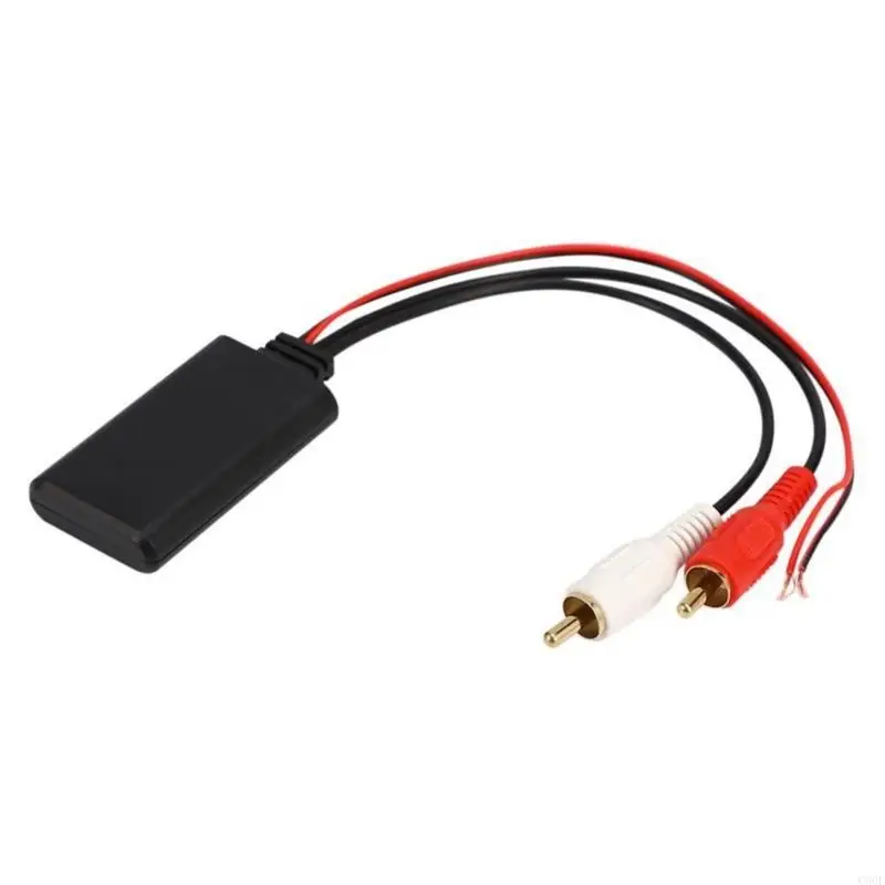 C90F Car Wireless Bluetooth-compatible Receiver Module Adapter Music Radio Stereo Sound Cable Adapter 2RCA Connector