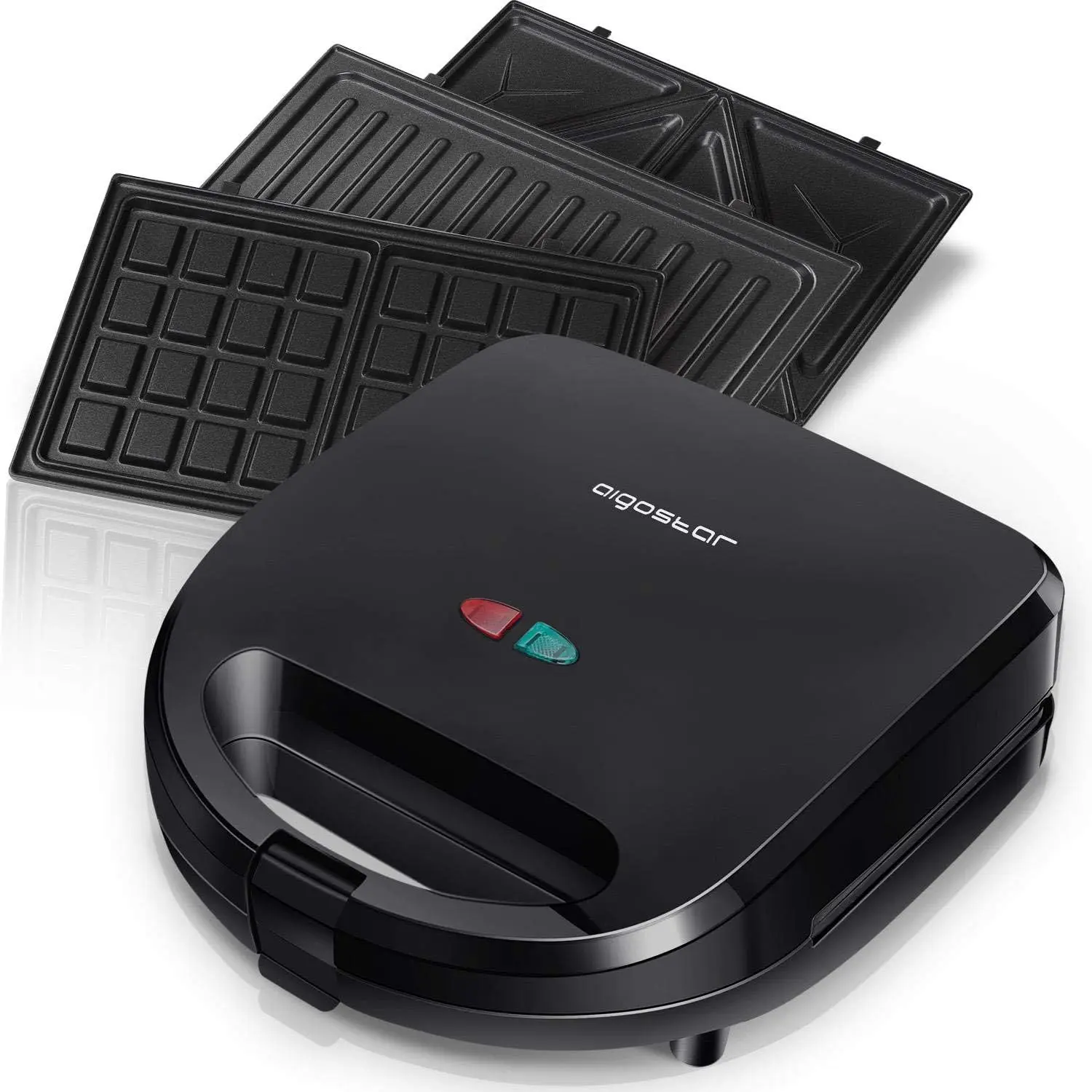 Sandwich Maker 3 in 1, Waffle Make with Removable Plate, Electric Panini Press Grill, Sandwich Toaster with Detachable