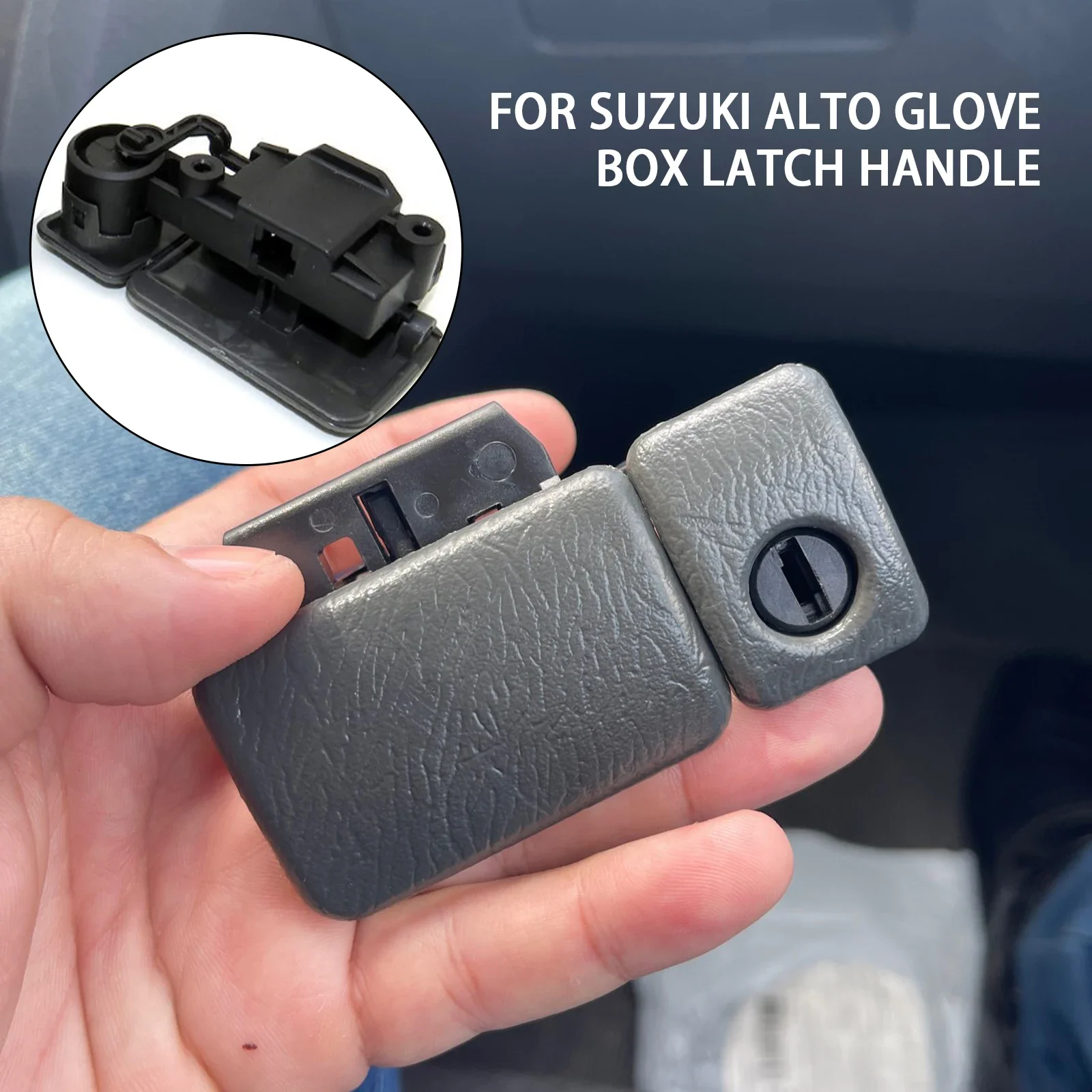 

Gray Car Glove Box Lock Latch Handle Fit For Suzuki Jimny Vitara Grand Vitara Automobiles Replacement Interior Parts Accessories