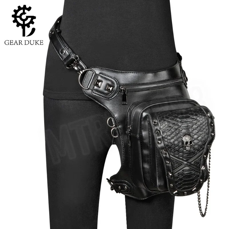 Moto Drop Been Tas Waterdicht Zakken Outdoor Cycling Leg Bags Waist Bag SkeletonCycling Waist Bags Rivet Women’s Crossbody Bag