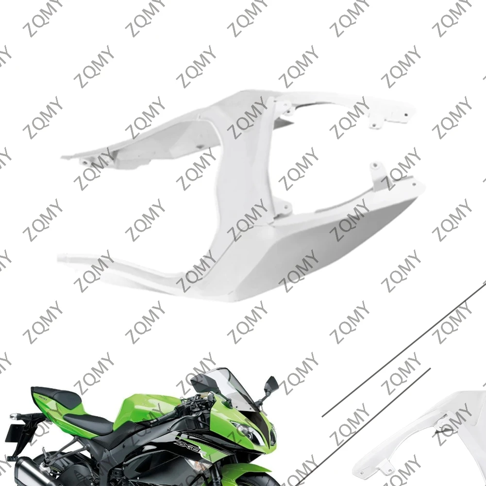 Unpainted Motorcycle Rear Tail Fairing Cover Bodywork For KAWASAKI ZX6R 2012 2013 ZX-6R Injection Mold ABS Bodykits