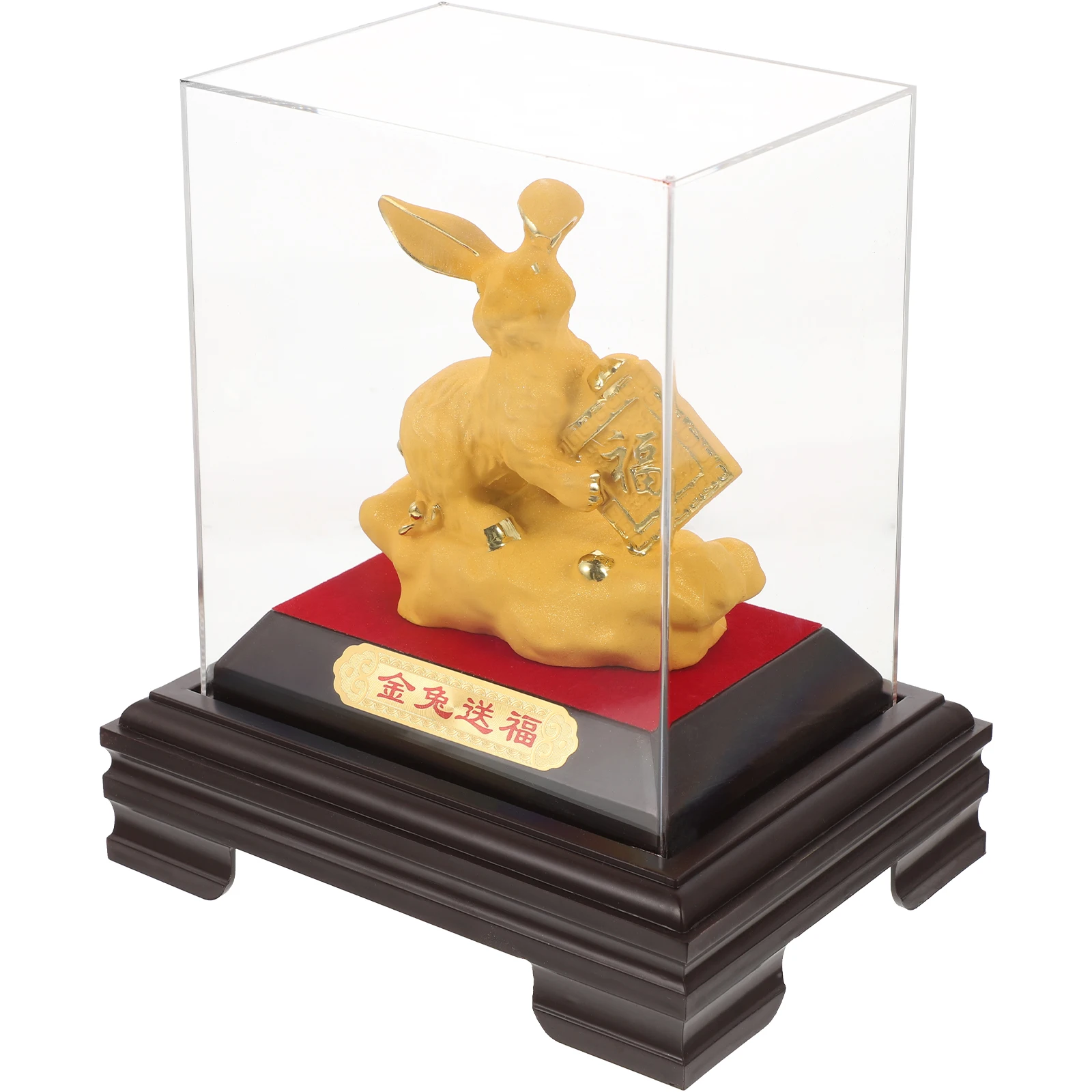 

Golden Rabbit Ornaments Statue Figurine Bunny Room Decor Figurines Table Mini Decoration Decorations
