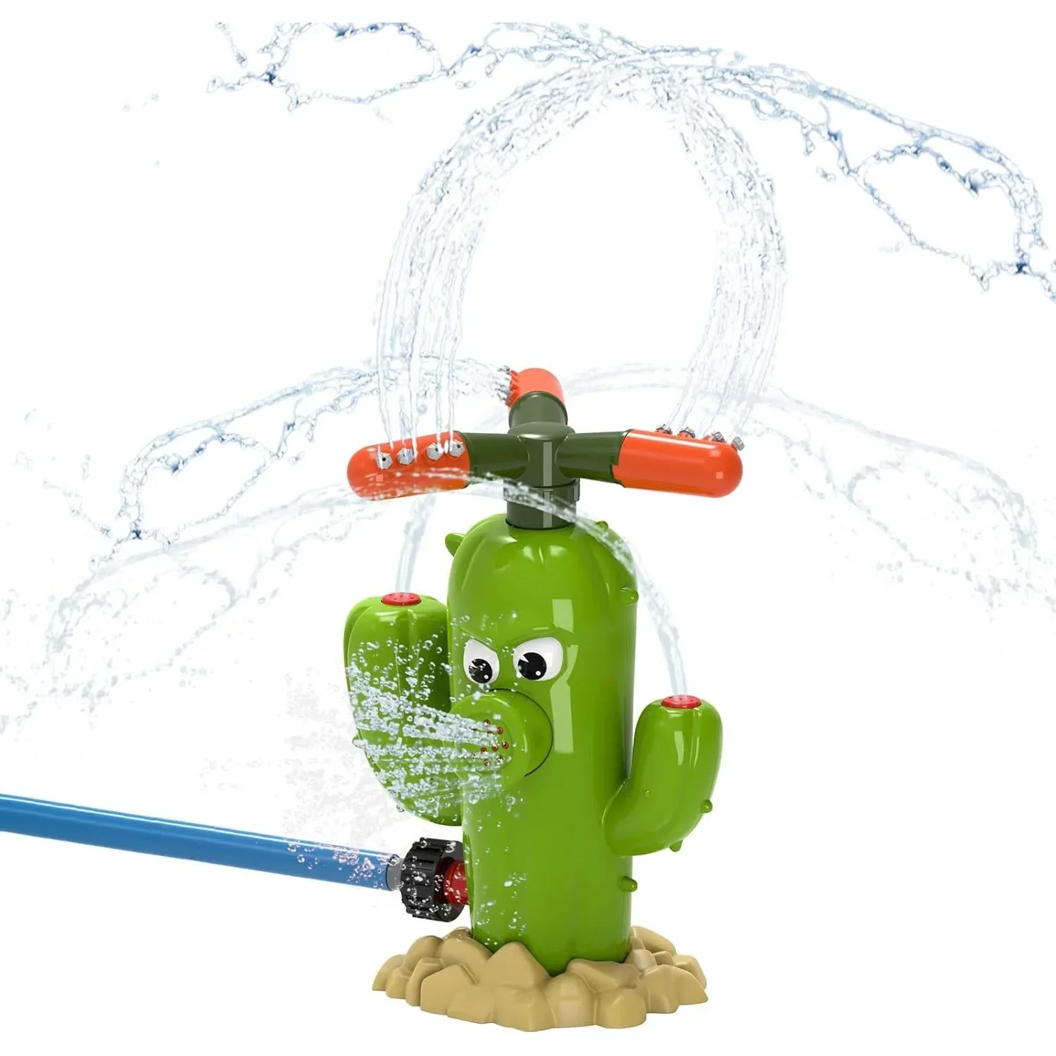 

Water Sprinkler Toddler Play Water Hose Sprinklers with 360°Rotating Splash Outdoor Activities Fun Water Sprayer Game