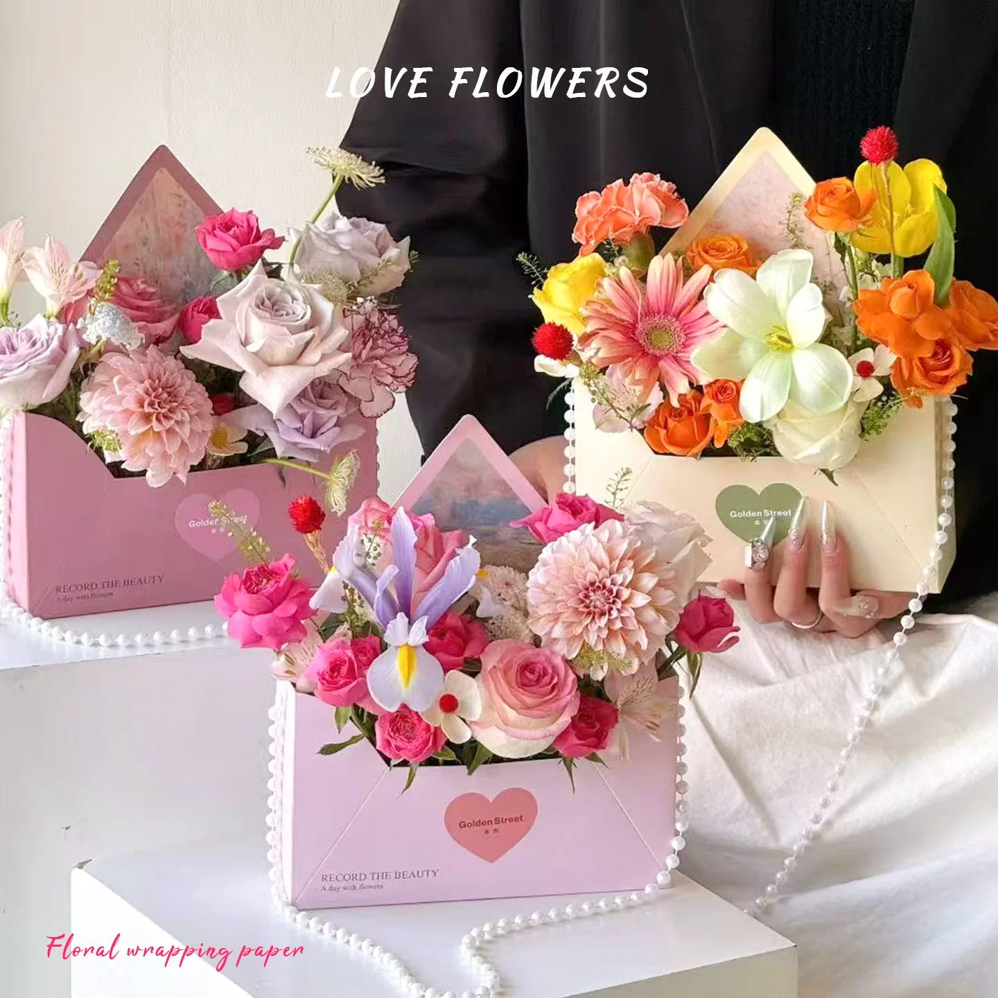5 Stile Umschlagförmige Blumen – Florist Supply Paper Bewertung und Preis