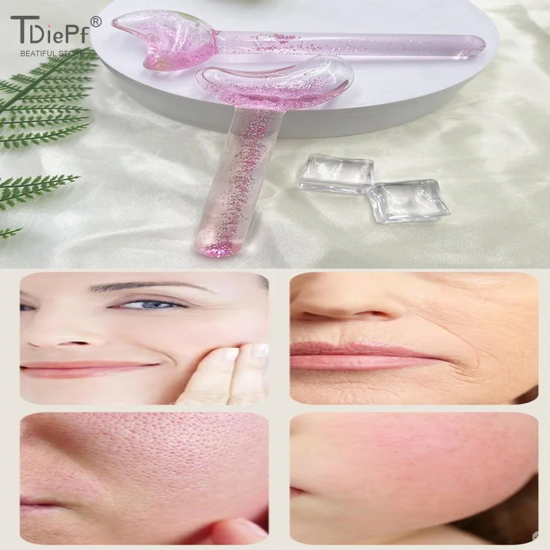 

1 шт., ледяная волна, красота, сферическое охлаждение, луна, хоккей с шайбой, женский ролик для лица, компрессионный хоккей с шайбой, массаж глаз, инструмент для замороженного шара