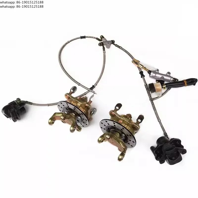 Self made four-wheel steel pipe modified hanging claw flange seat shaft thickness 20MM with 13CM disc