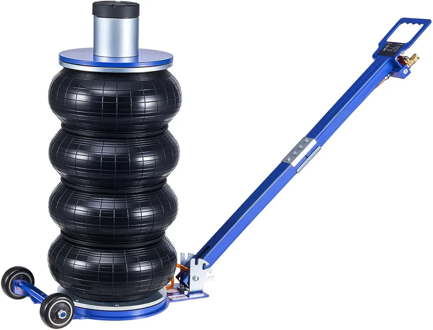 

6-тонный пневматический домкрат для легковых автомобилей, внедорожников и грузовиков - быстрый подъем за 2-5 секунд, регулируемая ручка, безопасное опускание