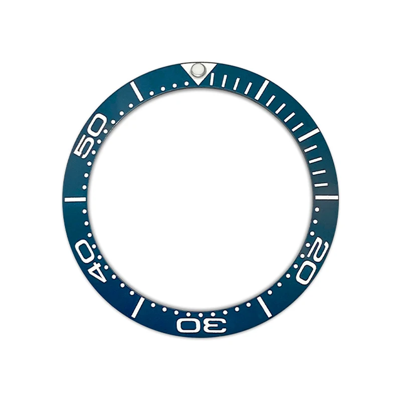 Mod 38mmx30.6mm Curved Ceramic Bezel Ring Fits SKX007 SRPD GMT SUB Hippocampal Watch Case Men Watch Ring Replaceable Parts