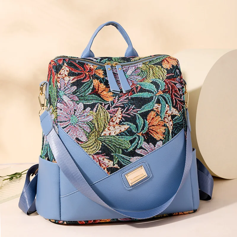 Women's Unique Printed Travel Backpack - Large Capacity Oxford Fabric Daypack Fashion Trendy Hiking Bag Women's shool bag