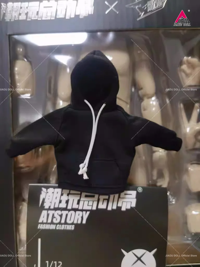 ATSTORY 1/12 مقياس هوديي السراويل السراويل الذكور الملابس مجموعة نموذج ل 6 "الجندي TBL SHF عمل الشكل دمى الجسم #6