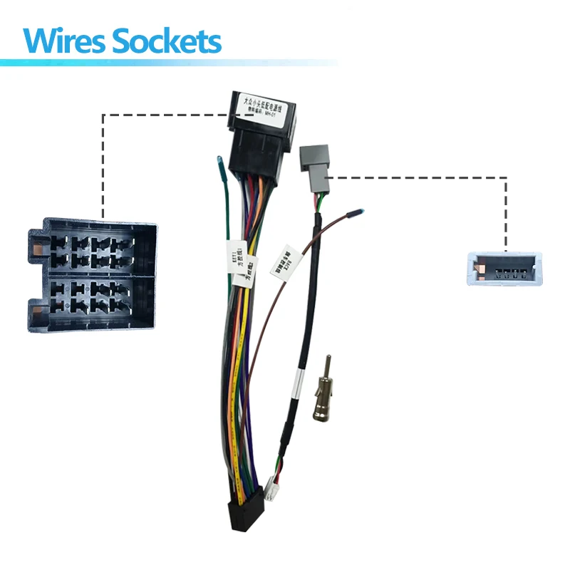 Car Radio Wire Harness Power Adapter For VW Golf Jetta mk4 MK5 MK6 for Seat Leon Skoda Octavia Mk1 Mk2 16pin Android Cable