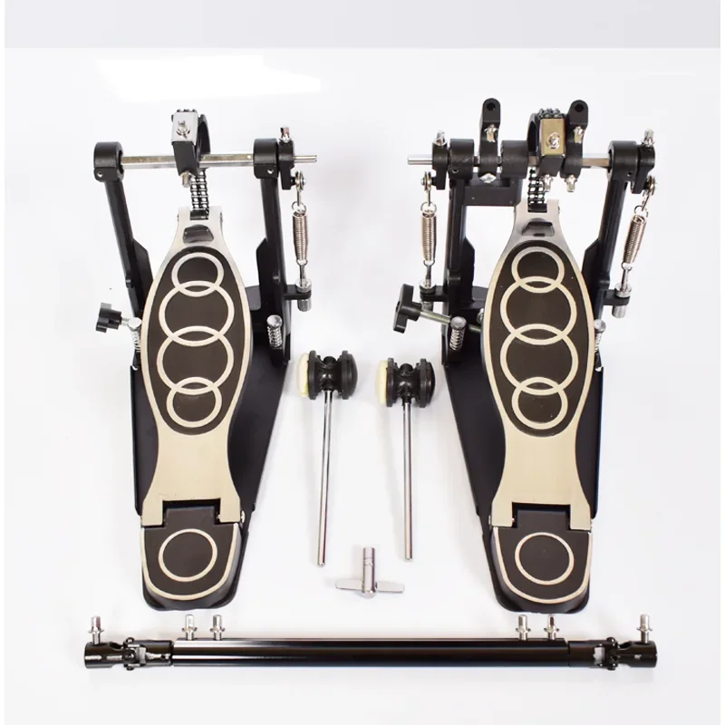 

Drum Kit Double Step Drum Kit Drum Set Step Thickened Zinc Aluminum Alloy Pedal Double Chain Tread Hammer Double Step