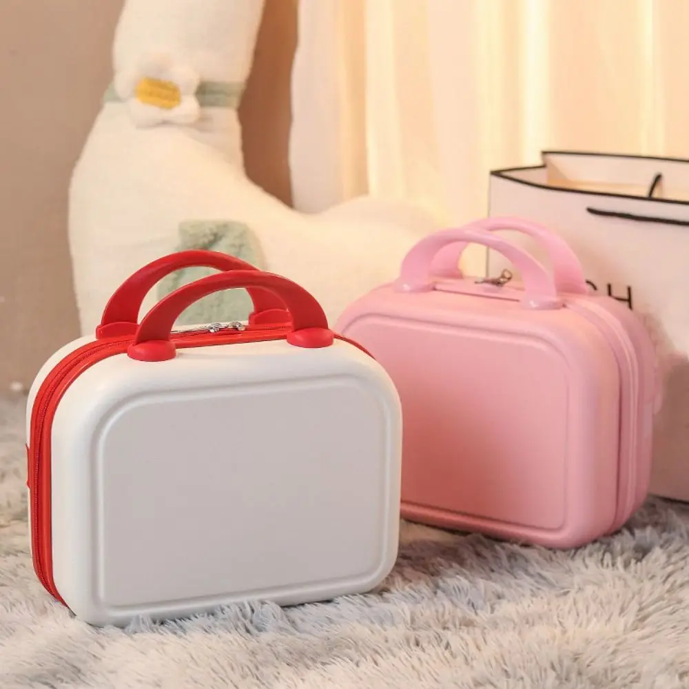 14 inch Mini Travel Suitcase Cosmetic Box Hand Luggage Organizer Case Small Password Box Boarding Case