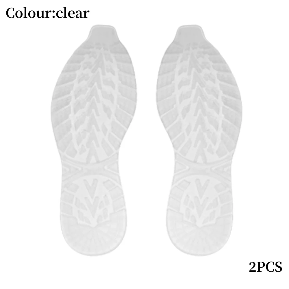 1Pair Non-Slip Sole Stickers Thick Flexible Rubber Shoe Soles Wear-resistant Shoes Pads Sneakers Outsole DIY Soles Stickers Pad