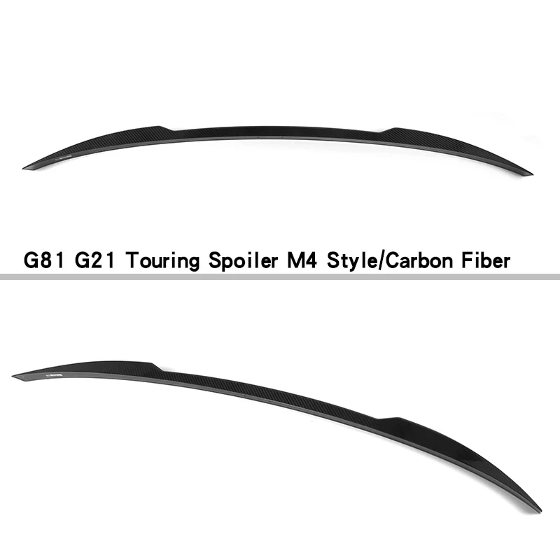 Carbon fiber rear spoiler suitable M3 G81, 3 Series G21 Avant (2021 and later models), and M4 style. view 3