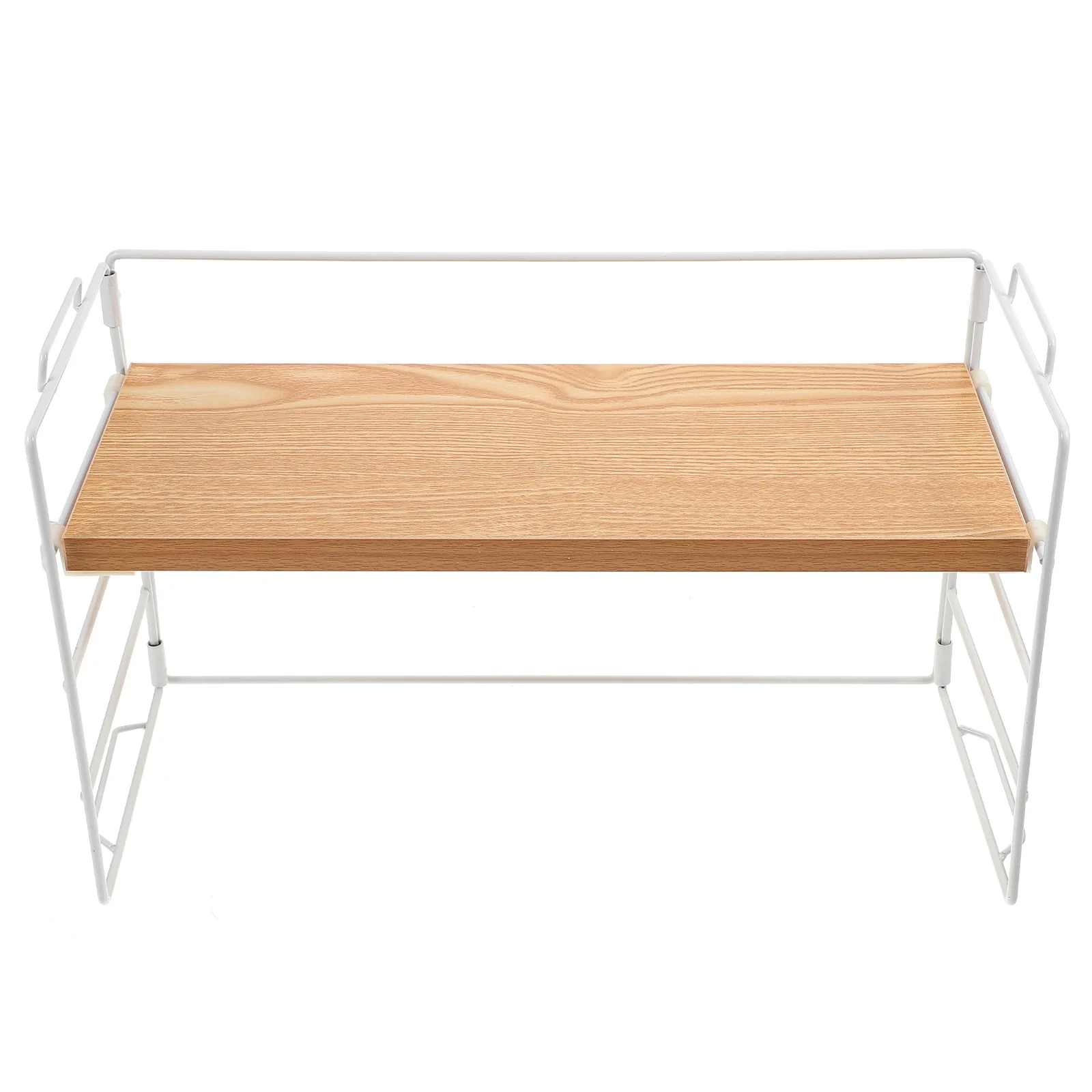 Desktop Organizer Wooden Desk Rack Smooth Surface Storage Shelf For Home Office School Countertop Display Stand Desk Small Shelf