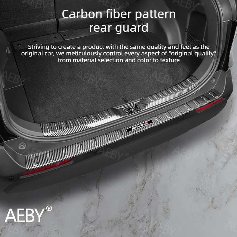 

For Toyota Rav4 2020-2026 Trunk Scuff Plate,Internal and external rear guard,Trunk guard,rear bumper protector,auto parts