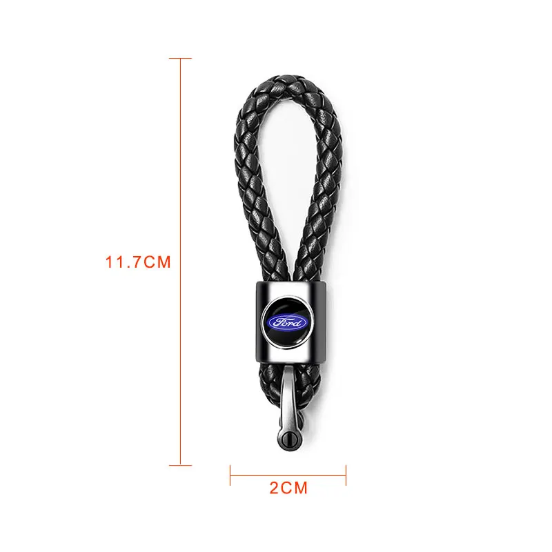 Car Carbon Fiber Keychain Zinc Alloy Keyrings Accessories for Ford focus Fiesta EcoSport ESCORT ranger fusion mondeo Mustang