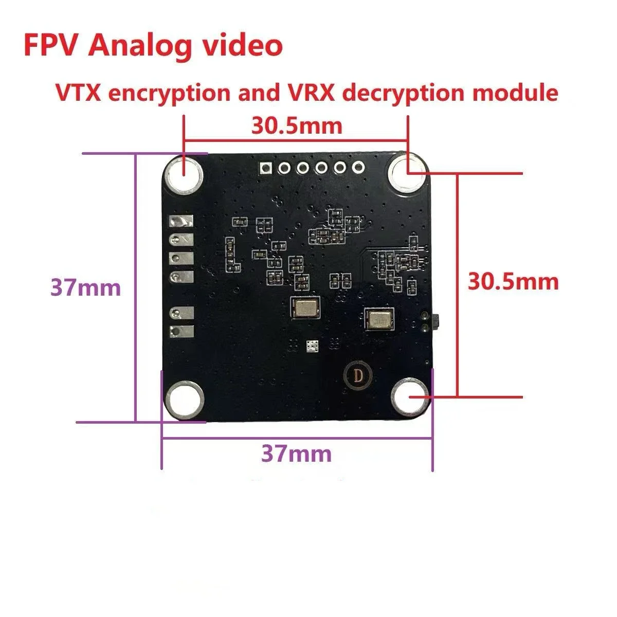 SmCpFPV Analog Video Scrambler Descrambler Module Real-Time Encryption Decryption Universal CVBS Secure Transmission For VTX VRX