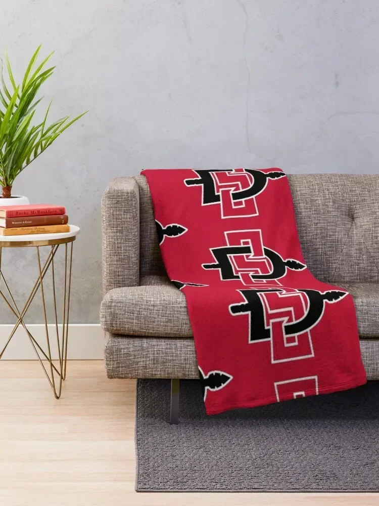 The San Diego State Aztecs baseball icons Throw Blanket