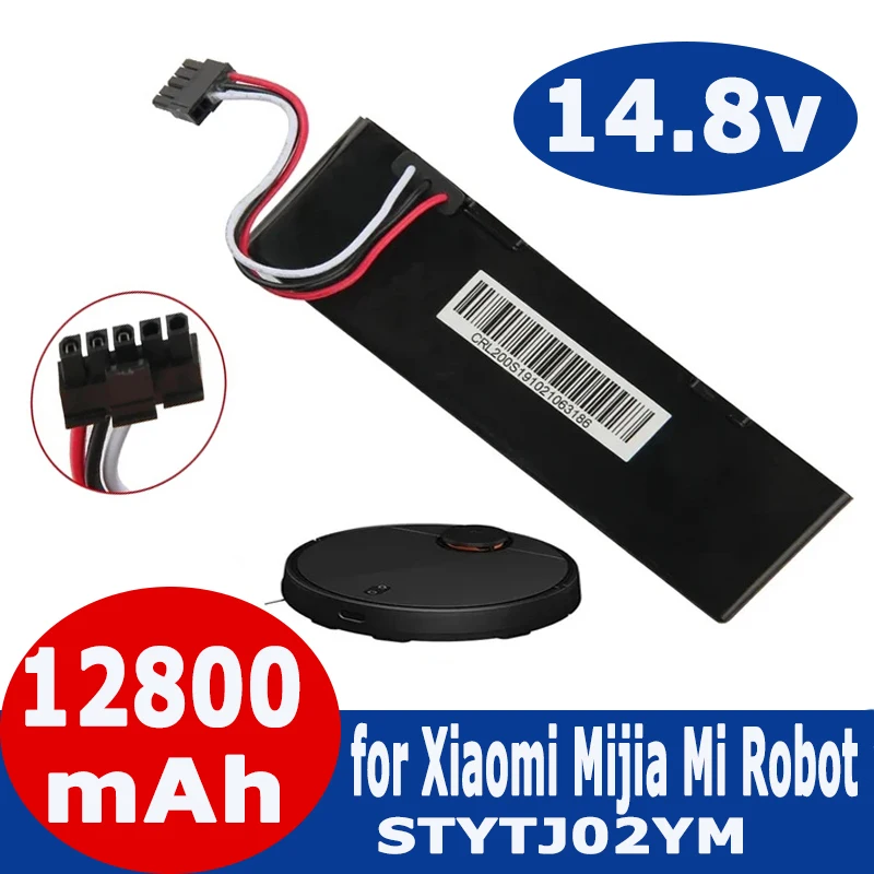 18650 4S1P 14.8V 12800mAh Sweeper Battery for Xiaomi Mijia Mi Robot Vacuum-Mop P Sweeping Mopping Robot STYTJ02YM Li-ion Battery