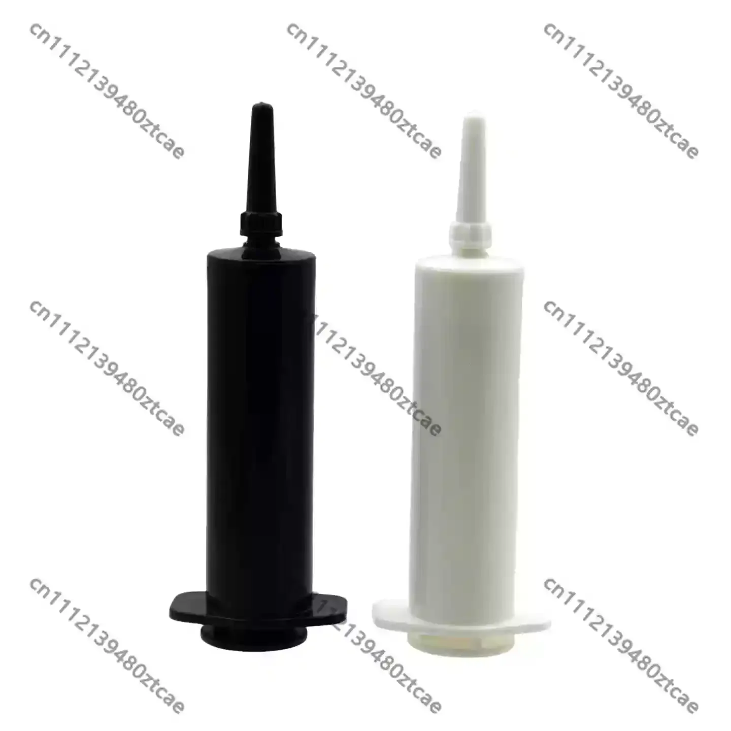 30ml Manual Plastic Dispensing Syringe, Long Nozzle with Stopper Cap
