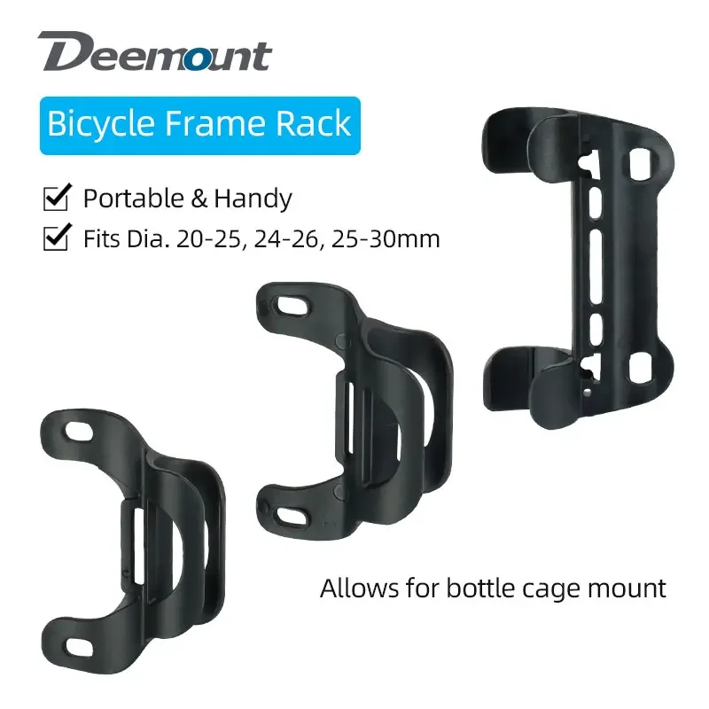 MTB 20-30mm Dia. Bike Pump Holder Hook Loop Strap Fixation Bicycle Inflator Accessories Mount On Bottle Holder Hole