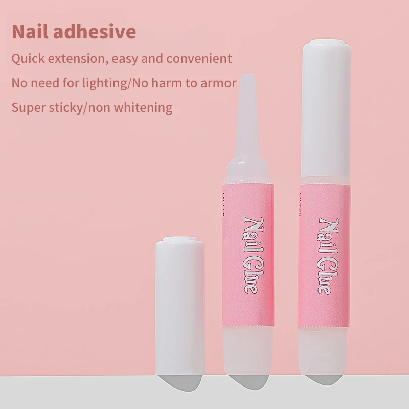 10Pcs 2g Mini False Nails Glue Super Strong Professional Nail Glue Long Lasting Net Press On Nails Fake Adhesive Glue