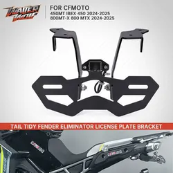 Tail Tidy Fender Eliminator Kit For CFMOTO 450MT 800MT-X 2026 License Plate Bracket Foldable Registration Frame Holder Support