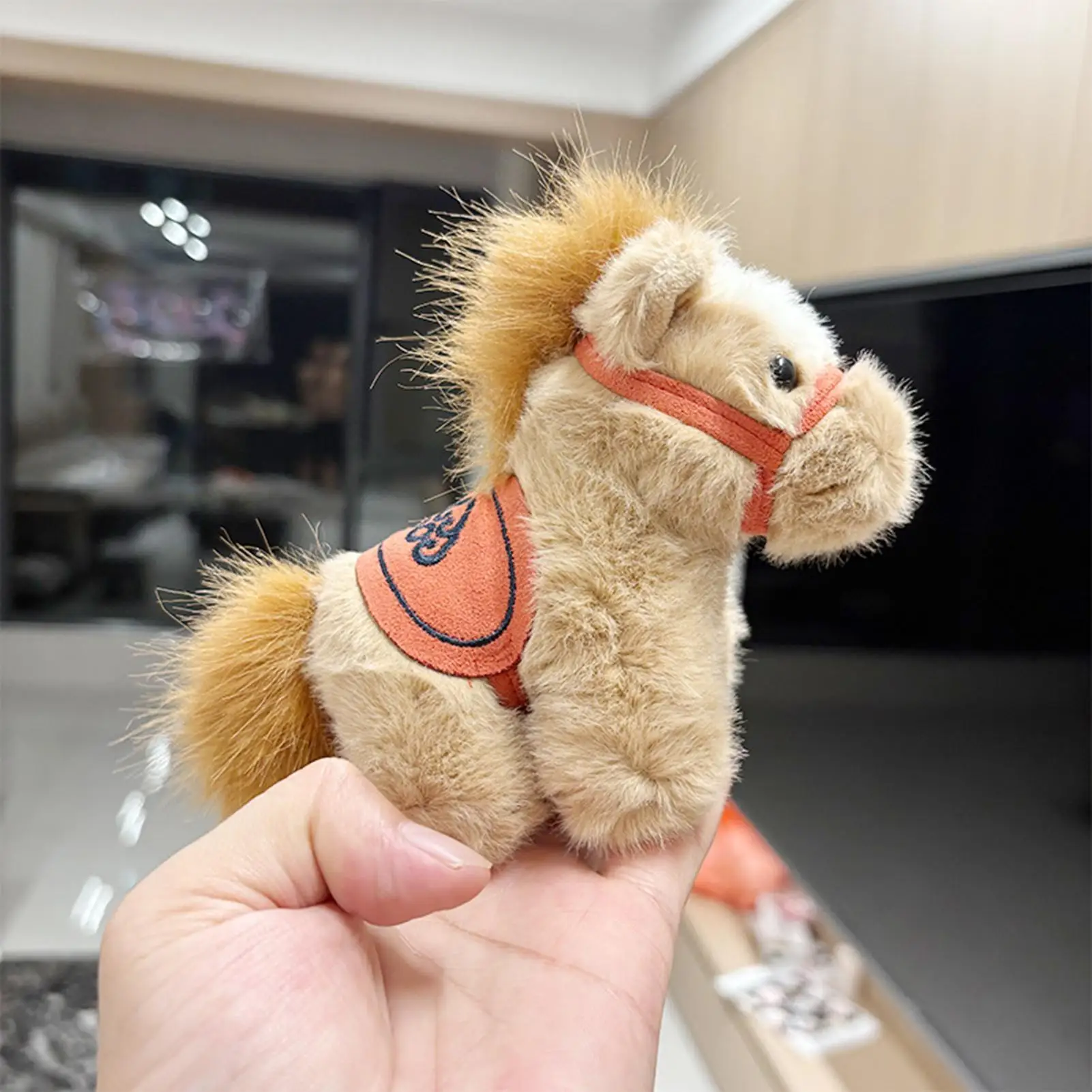 Horse Keychains For Women 2026 New Year Cute Animal Ornament 3.93in High Horse Purse Charm For Men Family Girlfriend Girl Boy