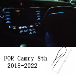 Car Interior LED Center Console Ambient Lights Decorative Lights Atmosphere Light Lamp For Toyota Camry 2018 2019 2020 2021