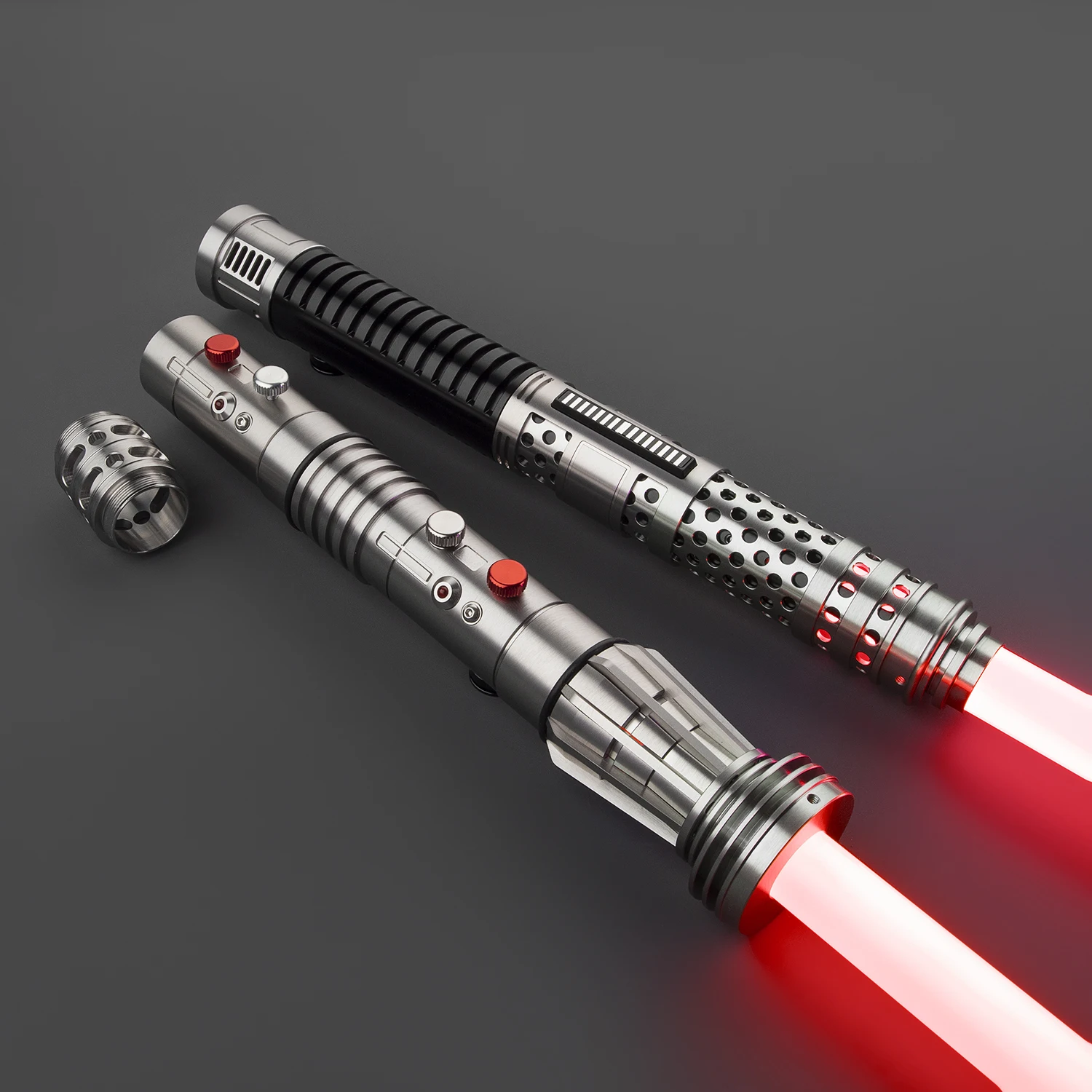 DamienSaber Darth Maul Light Saber Bluetooth Sensitive Smooth Swing Lightsaber Heavy Dueling Metal Hilt Infinite Color Changing