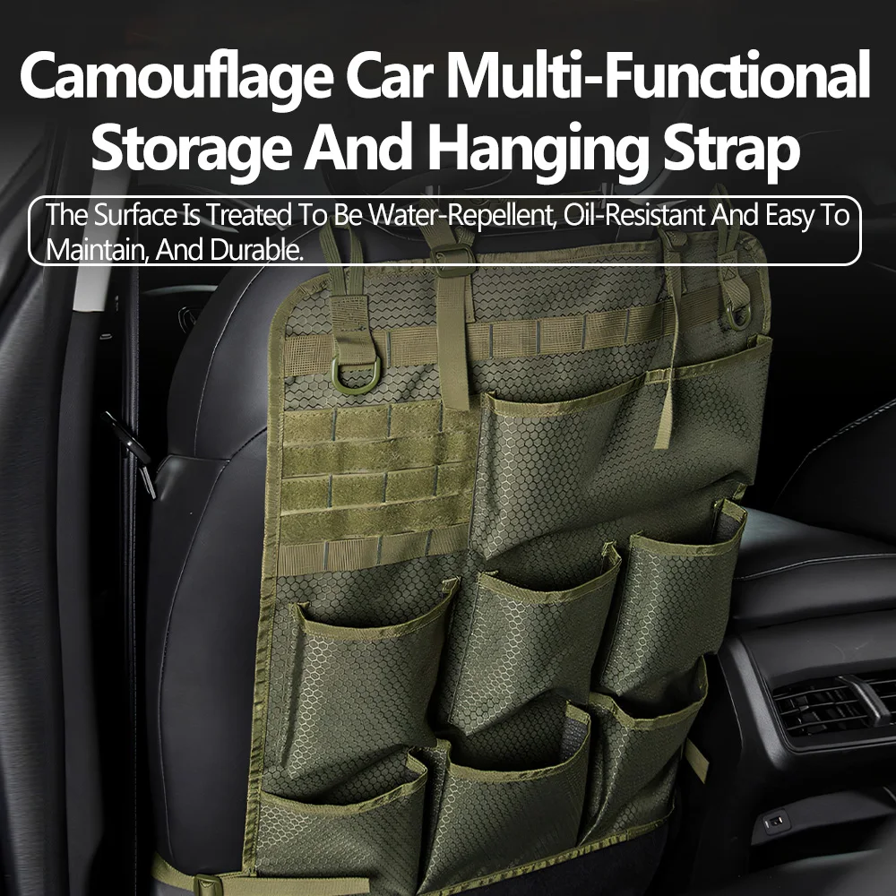 Car Hanging Bag Oxford Fabric Multi Functional Camouflage Hanging Bag for Car Seat Backrests Automobile Supplies