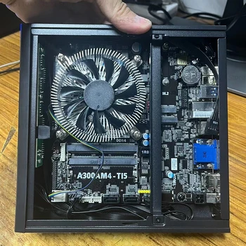 엘리트 A300AM4-T15 ITX 17x17 미니 HTPC 통합 마더보드, Ryzen 2345 성능, A320 초과