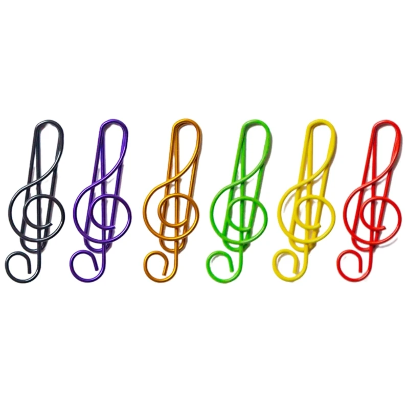 50 ชิ้นคลิปหนีบกระดาษน่ารัก Musical Note รูปร่างกระดาษคลิปบุ๊คมาร์คคลิปอุปกรณ์สำนักงานสำหรับงานแต่งงาน Photo Wall Dropsale