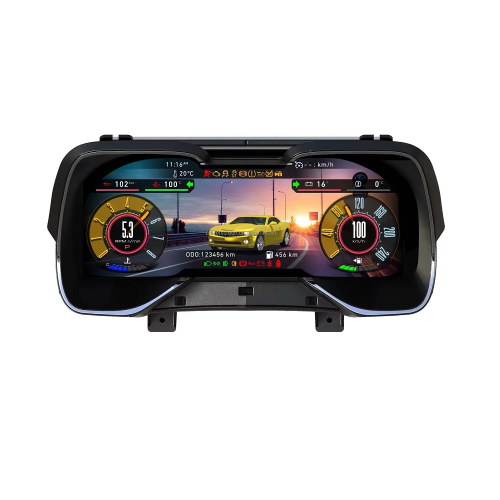 

Linux Instrument Panel Full LCD Dashboard Digital Cluster For Chevrolet Camaro Digital Dashboard Speed Meter