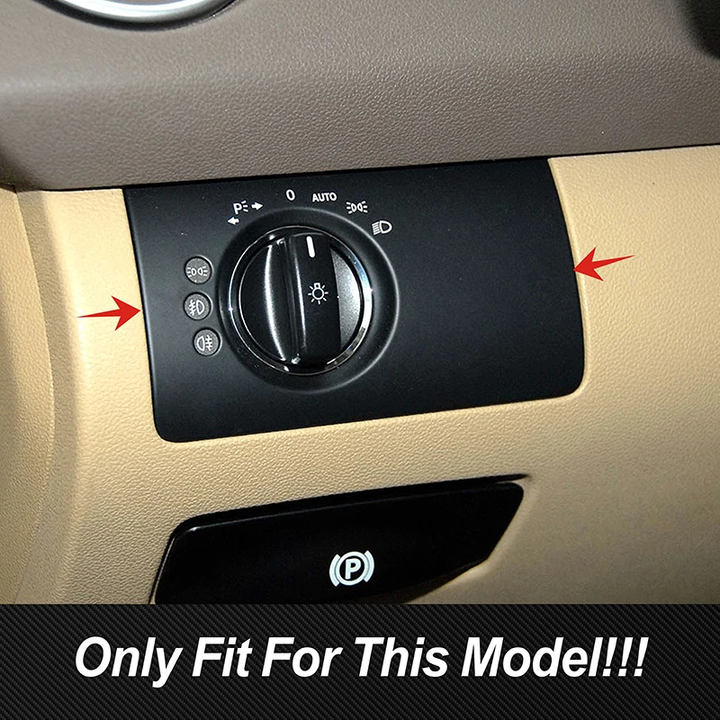 For Mercedes Benz ML 2006 2007 GL 2008 Car Console Headlight Switch Cover Trim Control Head Lamp Button Frame Decoration Sticker