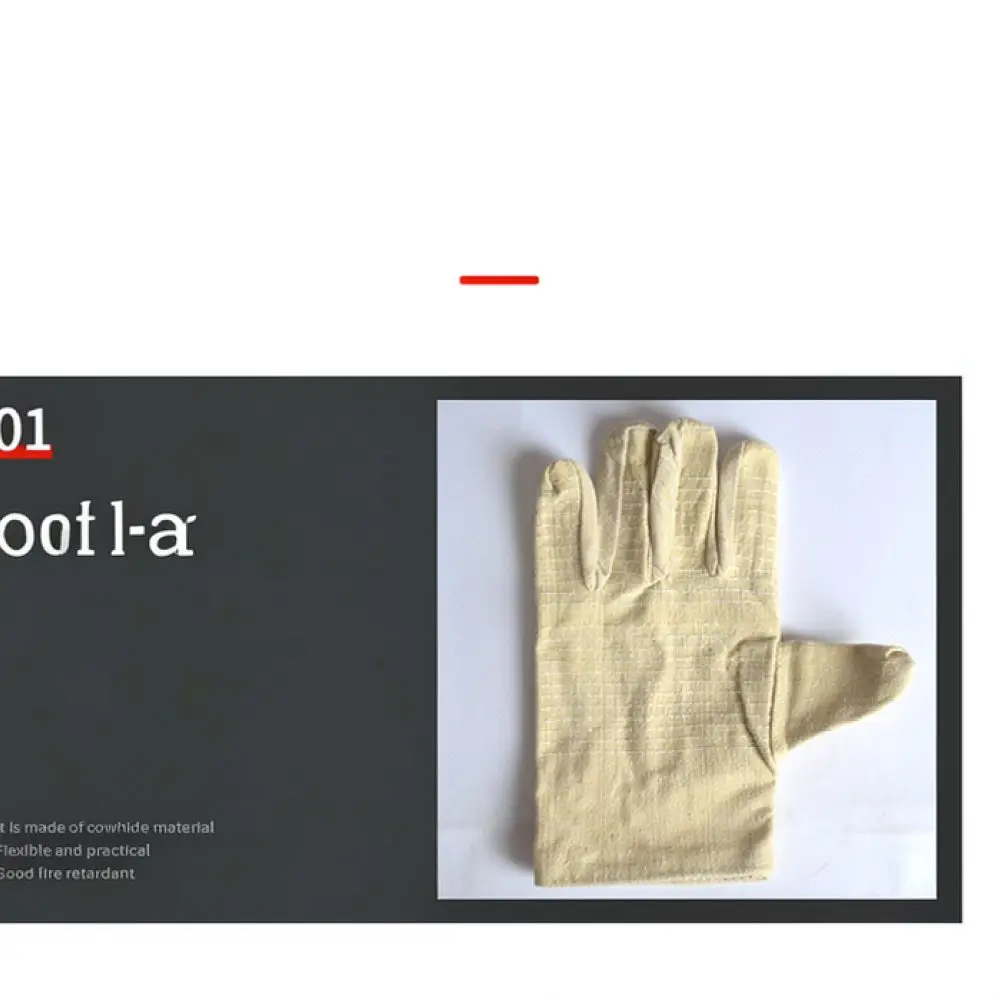 Heavy Duty Canvas Welding Gloves Reinforced Thickened Material Durable Hand Protection For Industrial Machinery