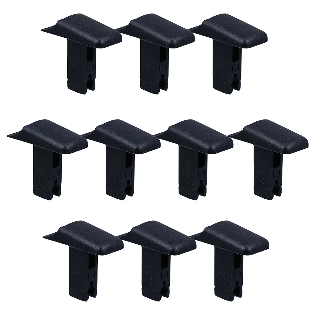 10pcs Telescopic Ladder Buttons Black Aluminum Folding Single Impact Resistant Easy Install Safety Accessories