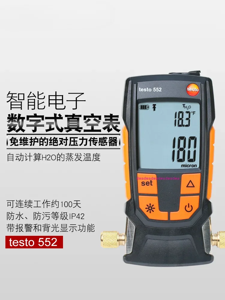 testo552 digital vacuum negative pressure gauge