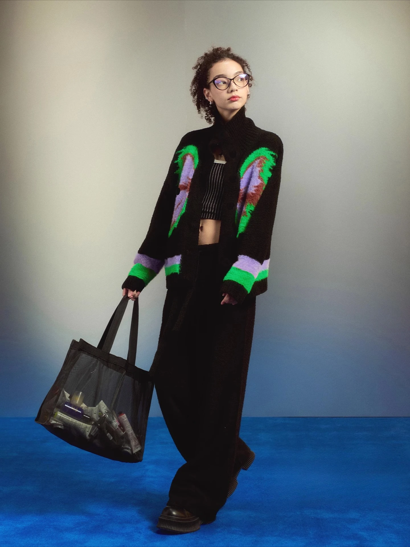 New Autumn and Winter Women's Home Clothes, Fashionable and Trendy Black Thick Warm Sleepwear Set