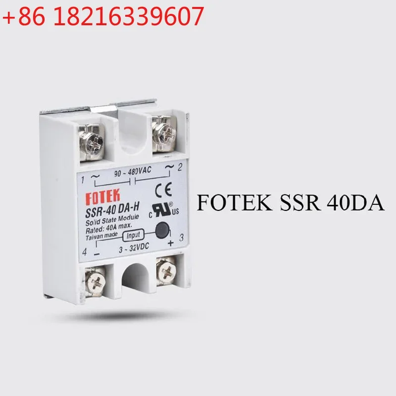 YAO SSR-40DA DC to AC Solid State Relay SSR 40A 3-32VDC 24V-380VAC