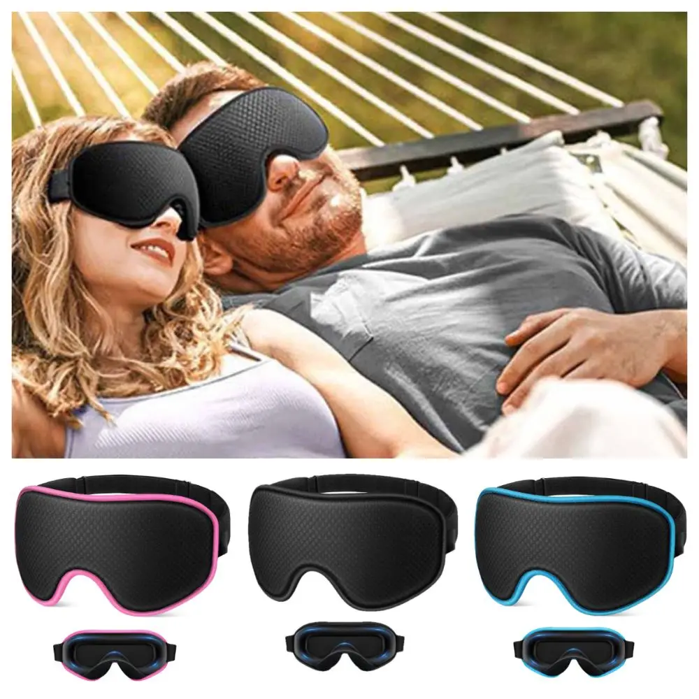Soft Padded Blocking Light Eye Mask Relax Blindfold Block Out Light 3D Sleeping Mask Eye Cover Breathable Eye Shade Blindfold