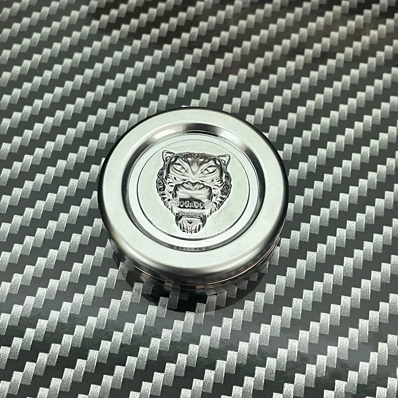 النمر رئيس تململ عملة EDC تململ سبينر المغناطيسي دفع المنزلق المعادن اللمس عملة يخفف القلق والاسترخاء الإجهاد ألعاب متململة #3