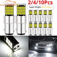 2/4/10PCS T15 1156 1157 4014 45SMD Car Brake LED Auto Back dome Light bright Turn Signal Licenses Plate Reverse Lamp Waterproof