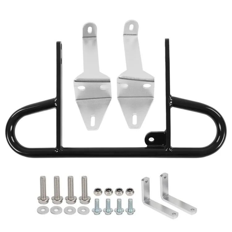 ATV Rear Wide Grab Bar Bumper Glossy Black Powder Coated Strong Balance Comfortable Grasp Fit For YFZ 450